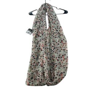 Eddie Bauer Infinity Scarf Dot Print Dusty Coral NWT
